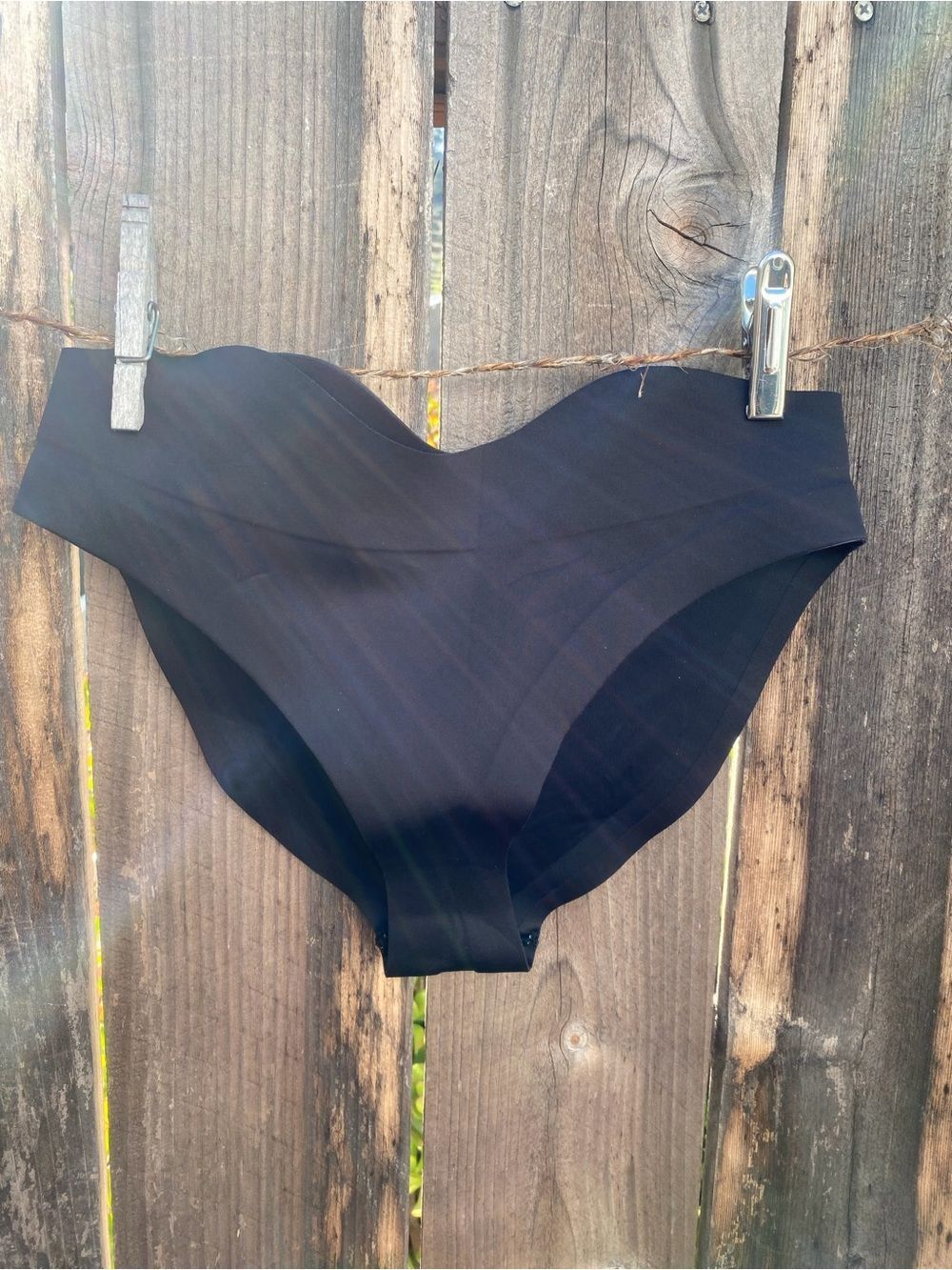 Staud Black Seamless Bikini Bottoms size XS NWOT